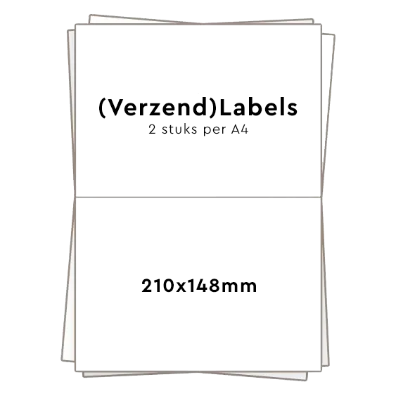 Huismerk 2 stickers per A4 (210x148mm) Top Merken Winkel